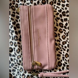 Adrienne Vittadini studio pink zip up wallet